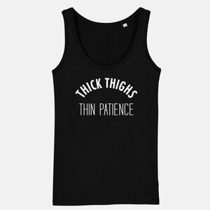 SHEIN Charcoal Gray Tank Top with White Text